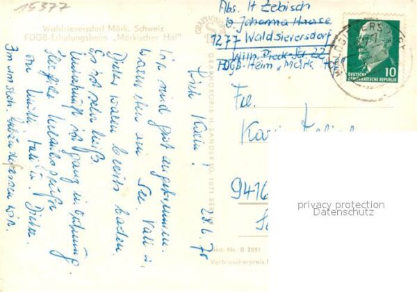 Waldsieversdorf FDGB Erholungsheim Maerkischer Hof – Bild 2