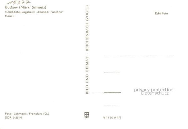Buckow Maerkische Schweiz FDGB Erholungsheim Fontane – Bild 2