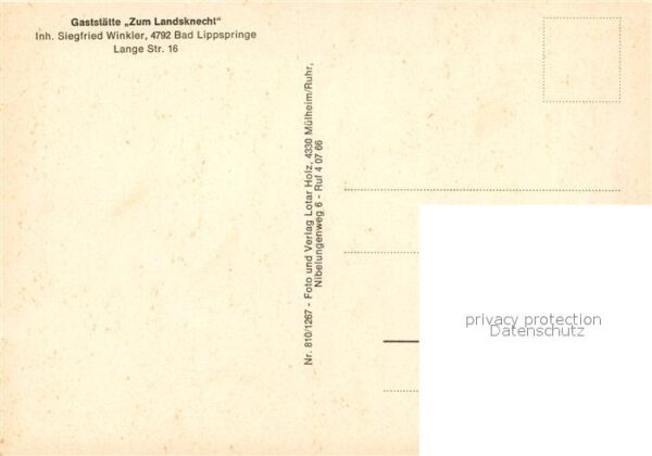 Bad Lippspringe Gaststaette Zum Landsknecht – Bild 2