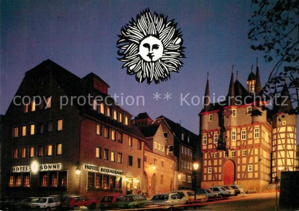Frankenberg Eder Hotel Restaurant Sonne Abend