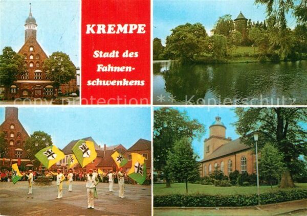 Krempe Holstein Fahnenschwenker Kirche