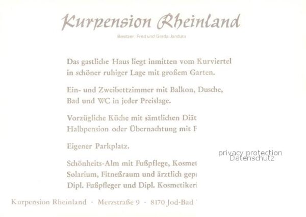 Bad Toelz Kurpension Rheinland – Bild 2
