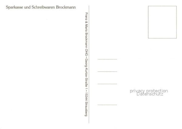 Strausberg Brandenburg Sparkasse Schreibwaren Brockmann – Bild 2