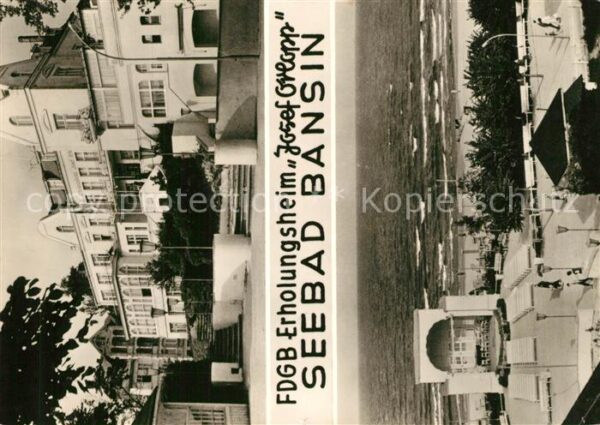 Bansin Ostseebad FDGB Erholungsheim Josef Orlopp