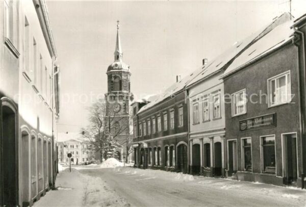 Frauenstein Brand-Erbisdorf Kirche Stadtansicht Winter