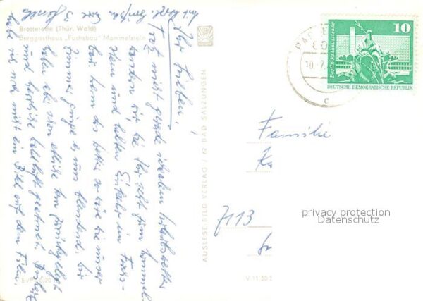 Brotterode Berggasthaus Fuchsbau MAmmelstein – Bild 2