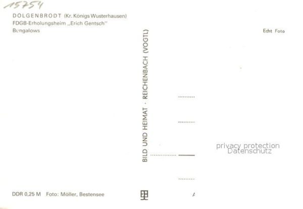 Dolgenbrodt FDGB Erholungsheim Erich Gentsch Bungalows – Bild 2