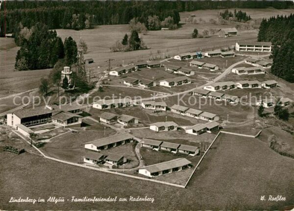 Lindenberg Allgaeu Fliegeraufnahme Familienferienhof Nadenberg
