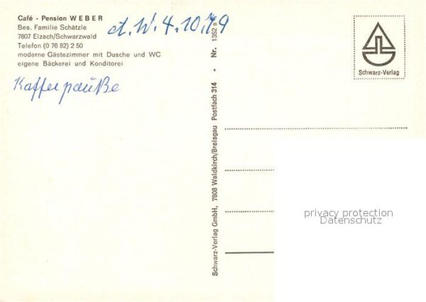 Elzach Cafe Pension Weber – Bild 2