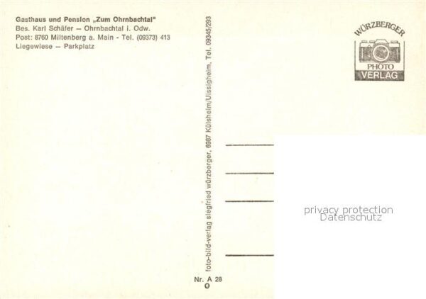 Miltenberg Main Gasthaus Pension Zum Ohmbachtal – Bild 2