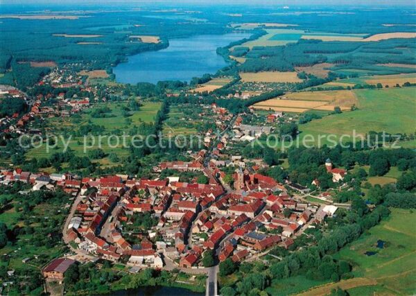 Lenzen Elbe Fliegeraufnahme