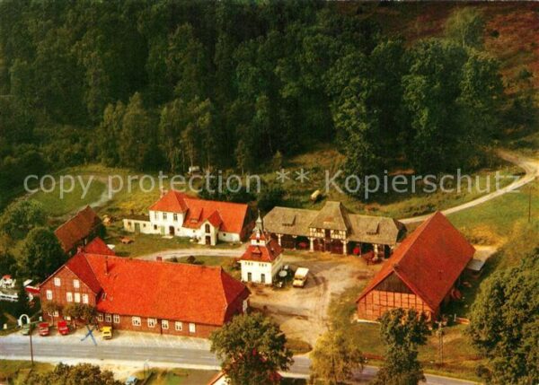 Lutterloh Fliegeraufnahme Pension Reiterhof Zum Lotharstein