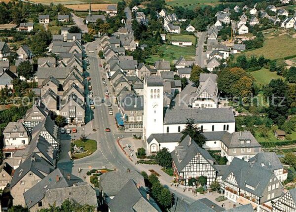 Fredeburg Schmallenberg Fliegeraufnahme Kirche