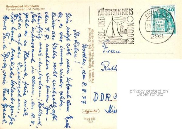 Norddeich Ostfriesland Fliegeraufnahme Ferienhaeuser Zeltplatz – Bild 2