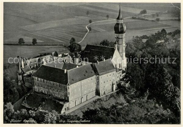 Kloster Andechs Fliegeraufnahme