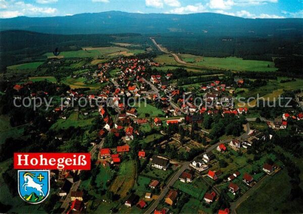 Braunlage Fliegeraufnahme Hohe Geiss