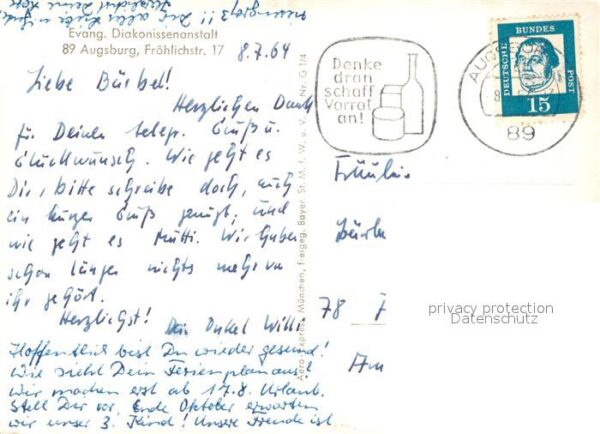 Augsburg Fliegeraufnahme Evangelische Diakonissenanstalt – Bild 2