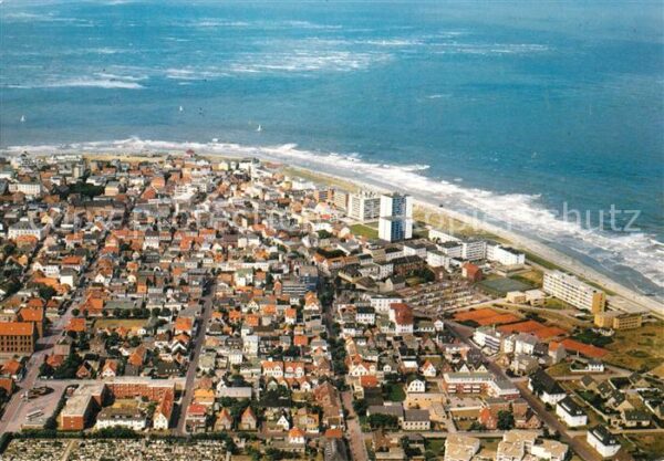 Norderney Nordseebad Fliegeraufnahme Westpromenade Marienhoehe