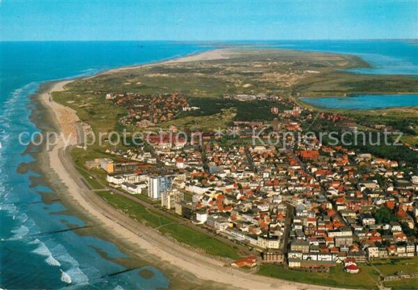 Norderney Nordseebad Fliegeraufnahme Promenade Nordstrand