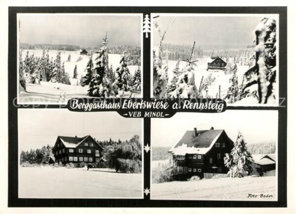 Floh-Seligenthal Berggasthaus Ebertswiese VEB Minol Winter