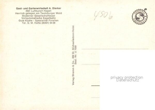 Hagen Westfalen Zum Forellental Gasthof Gartenwirtschaft – Bild 2