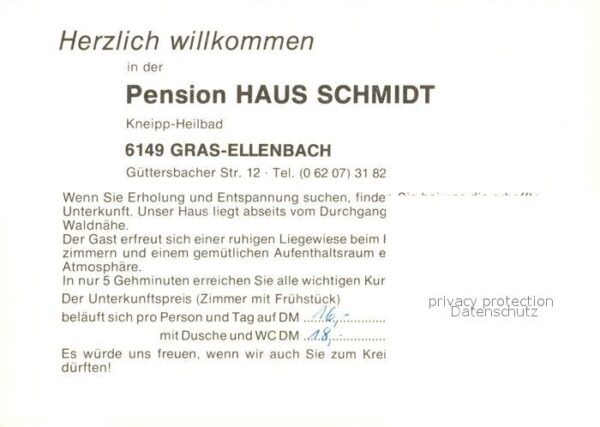 Gras-Ellenbach Pension Haus Schmidt – Bild 2