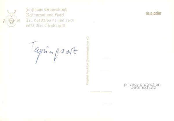Neu-Isenburg Forsthaus Gravenbruch Restaurant Hotel – Bild 2