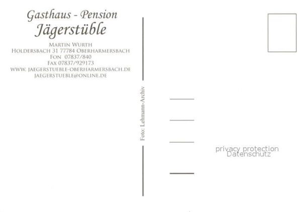 Oberharmersbach Gasthaus Pension Jaegerstueble – Bild 2