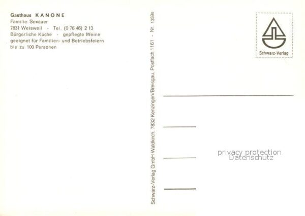 Weisweil Kaiserstuhl Gasthaus Kanone – Bild 2