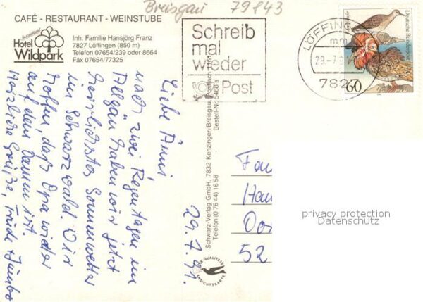 Loeffingen Cafe Restaurant Weinstube Hotel Wildpark – Bild 2