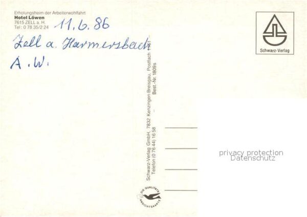Zell Harmersbach Erholungsheim AWO Hotel Loewen – Bild 2