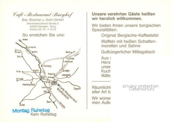 Solingen Cafe Restaurant Burghof – Bild 2