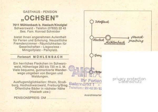 Muehlenbach Baden Gasthaus Pension Ochsen – Bild 2
