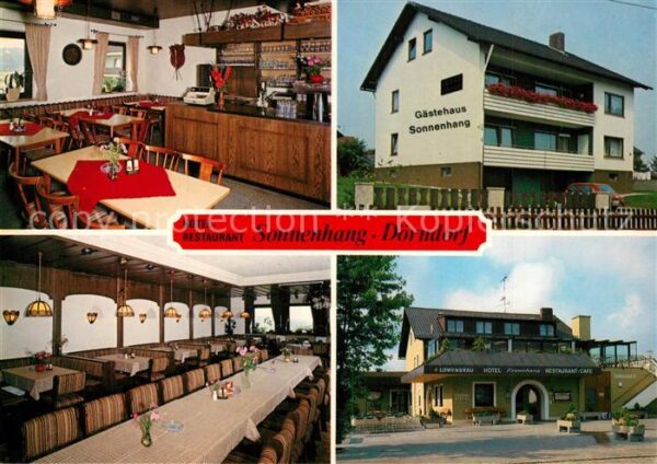 Doerndorf Mittelfranken Hotel Restaurant Sonnenhang