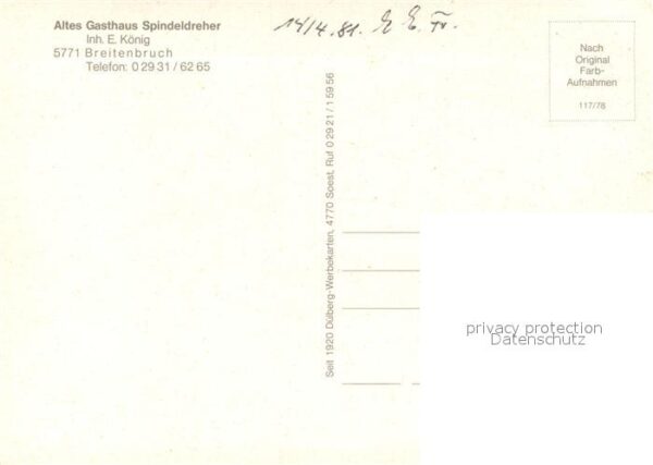 Breitenbruch Arnsberg Altes Gasthaus Spindeldreher – Bild 2