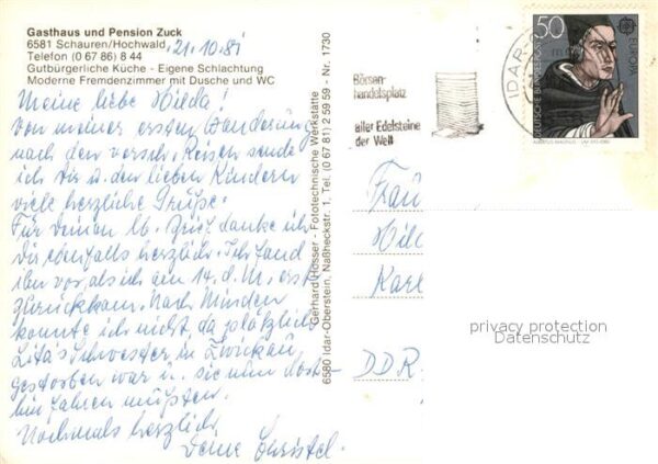 Schauren Nahe Gasthaus Pension Zuck – Bild 2