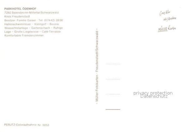 Mitteltal Schwarzwald Parkhotel Odenhof – Bild 2