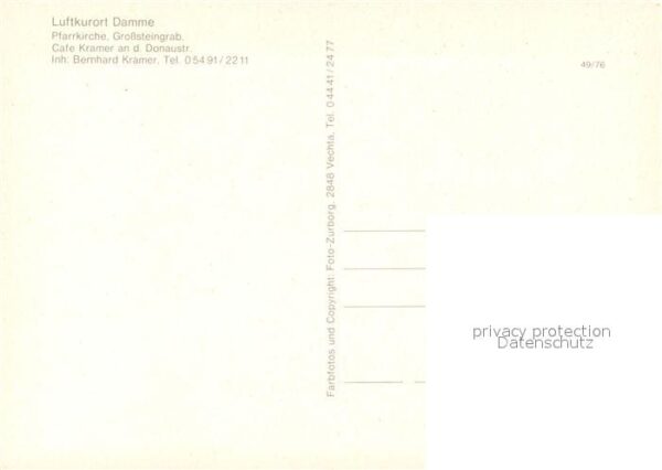 Damme Duemmer Pfarrkirche Grosssteingrab – Bild 2