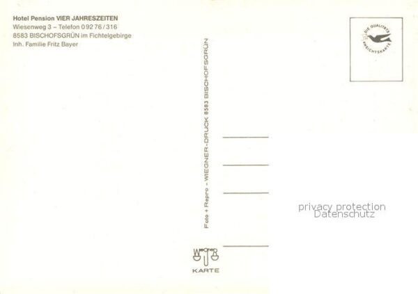 Bischofsgruen Hotel Pension Vier Jahreszeiten Winter – Bild 2