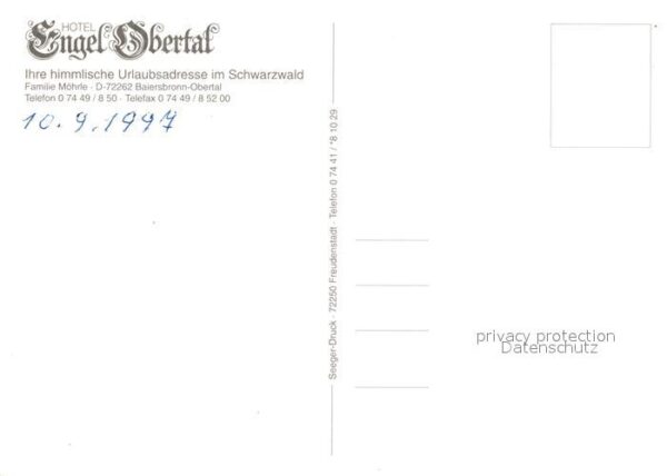 Baiersbronn Schwarzwald Hotel Engel Obertal – Bild 2