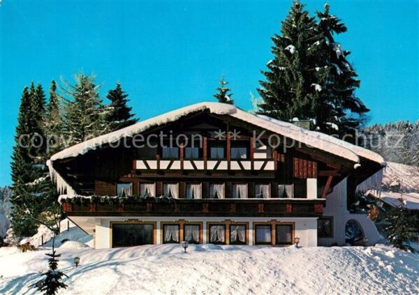 Oberstaufen Gaestehaus am Schlossberg Winter