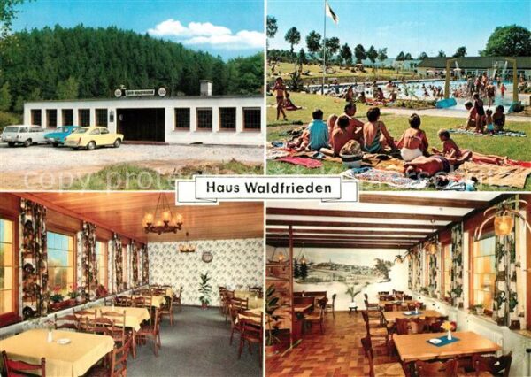 Warstein Gasthof Kegelbahn Haus Waldfrieden