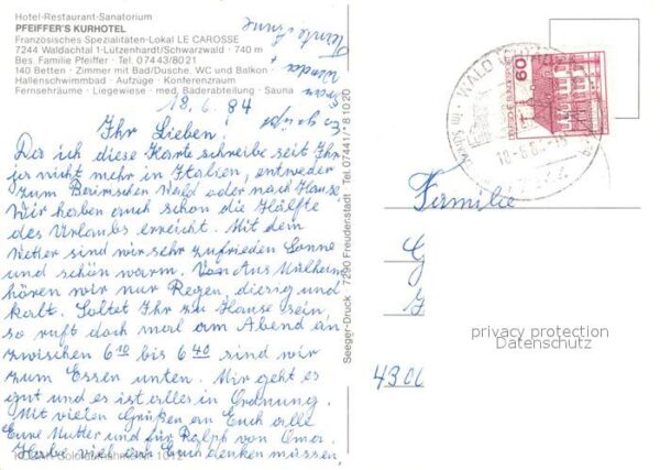 Luetzenhardt Pfeiffers Kurhotel – Bild 2