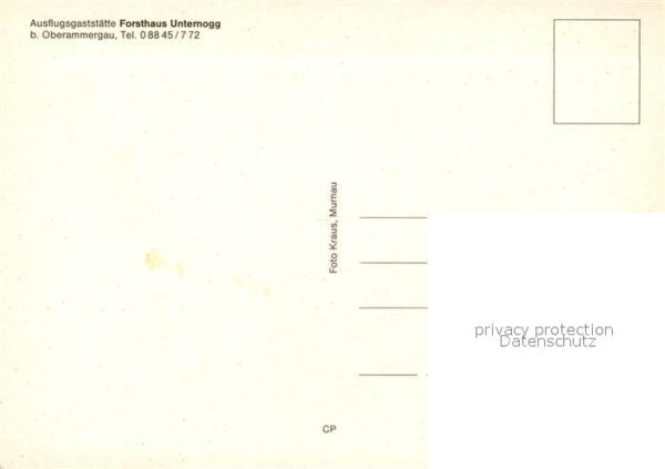 Oberammergau Ausflugsgaststaette Forsthaus Untermogg – Bild 2