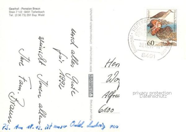 Tiefenbach Oberpfalz Gasthof Pension Braun – Bild 2