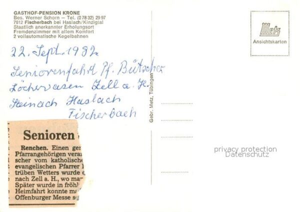 Fischerbach Gasthof Krone – Bild 2