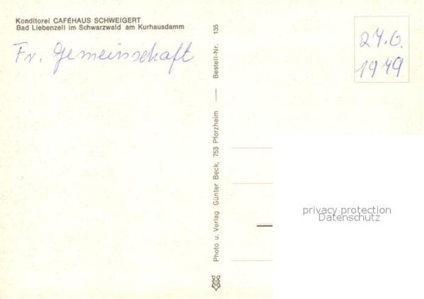 Bad Liebenzell Konditorei Cafehaus Schweigert – Bild 2