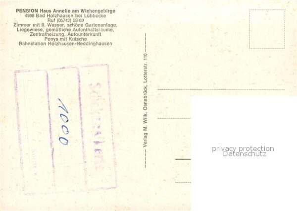 Bad Holzhausen Luebbecke Pension Stork Haus Annelie Terrasse Sitzecke Limberg – Bild 2