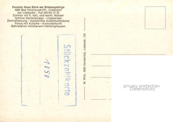 Bad Holzhausen Luebbecke Pension Stork – Bild 2
