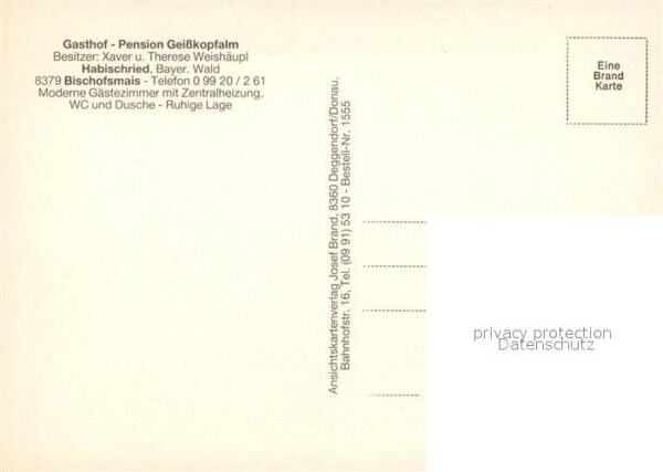 Bischofsmais Gasthof Pension Geisskopfalm – Bild 2